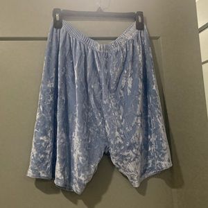 Velvet Biker Shorts